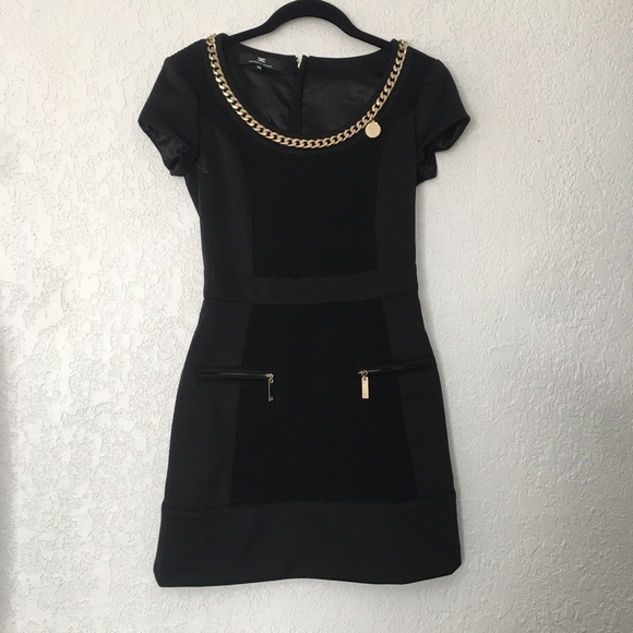 elisabetta franchi dress black